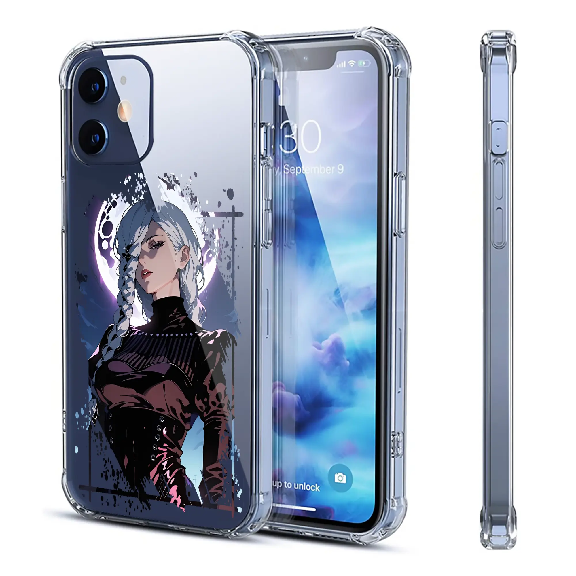 呪術廻戦 グッズ,冥冥 - IPhone 12シリーズ対応 ・ 透明スマホケース ・ クリアソフトケース ・ TPU素材 ・ 耐衝撃 ・ 高密着 ・ 防汚 防指紋 ・ 簡単着脱